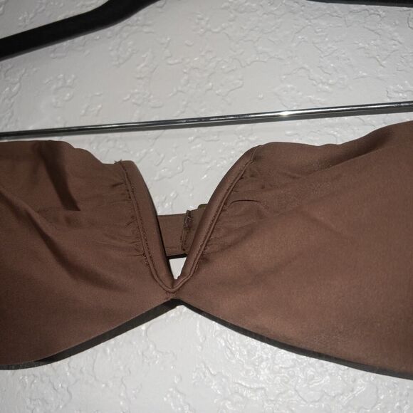 NWT Andie Espresso Brown The‎ Scala Bikini Top Size Medium - Picture 3 of 7